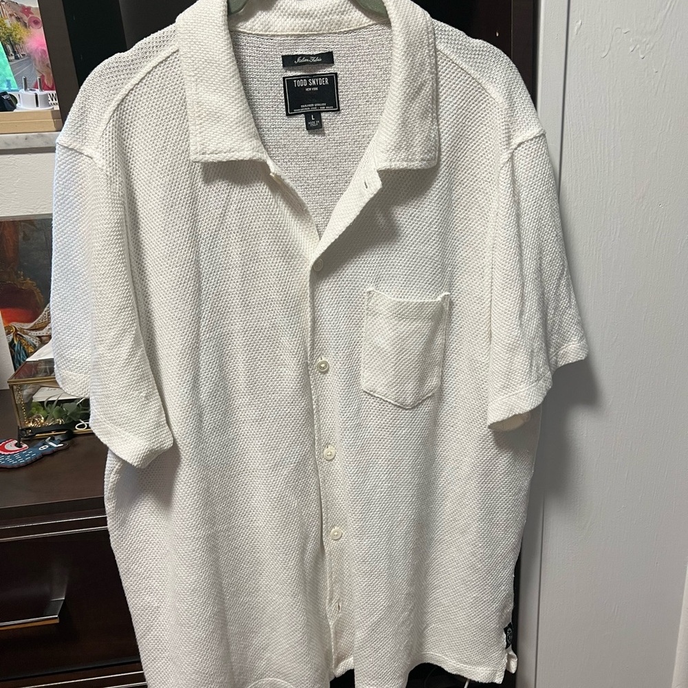 Todd Snyder White Casual Button Down Shirt